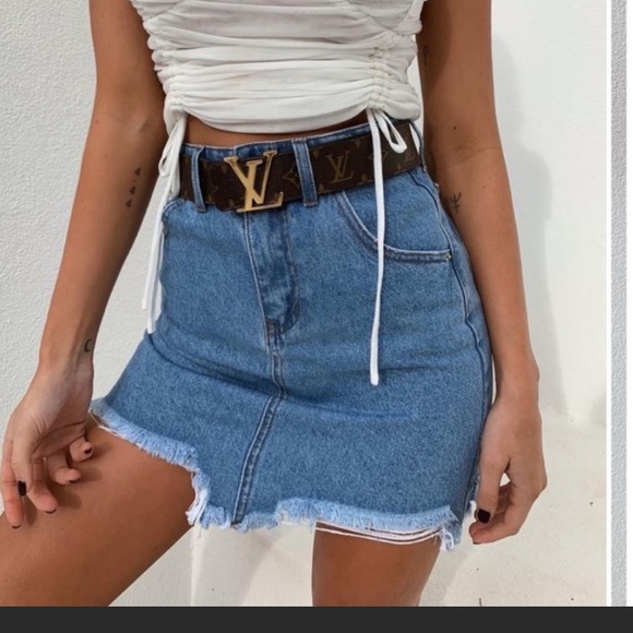 Tiger mist Nikita high rise denim skirt 💙 - Picture 3 of 7